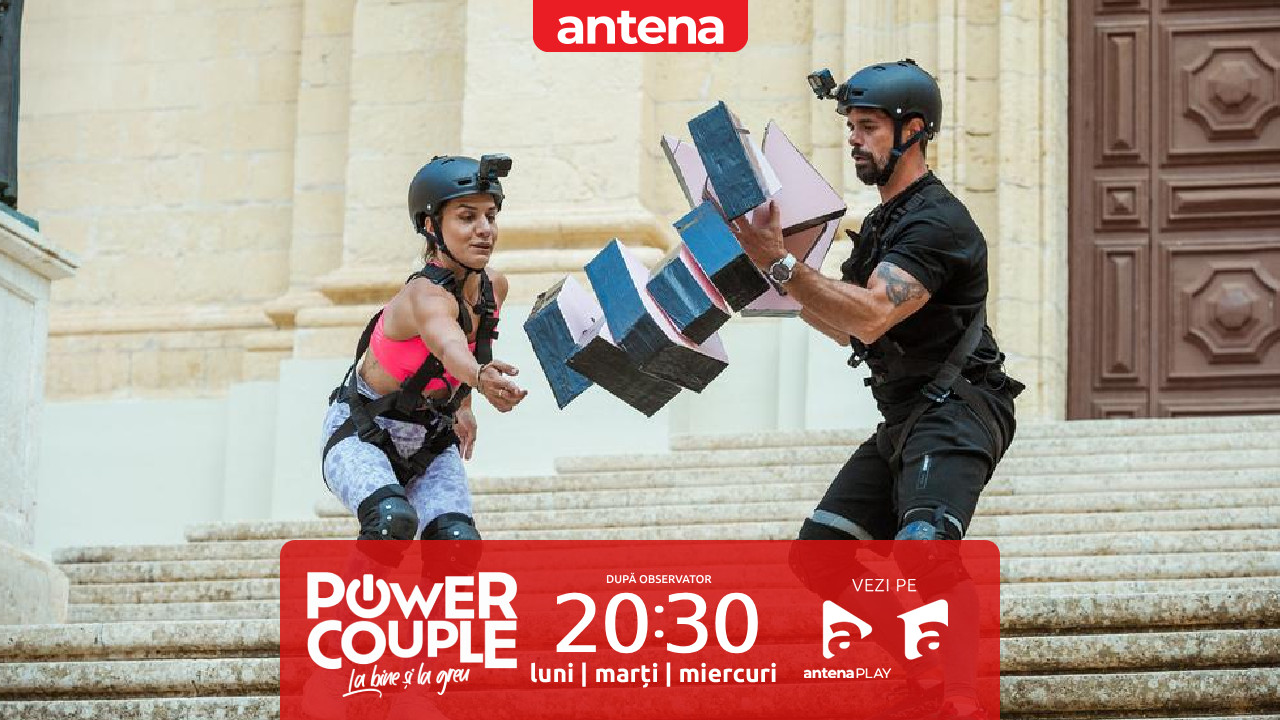 Semifinala Power Couple România, 4 martie 2025. Cum s-au descurcat DOC și Anca Munteanu, la proba "Lasă-mă să nu te las!"