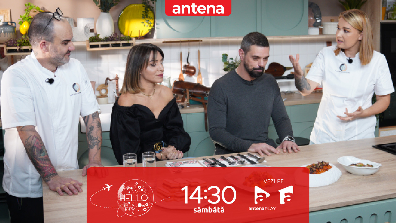 Hello Chef sezonul 9, 8 martie 2025. Chef Samuel și Roxana Blenche, o nouă provocare în bucătărie! Ce rețete au de gătit pentru DOC și soția lui