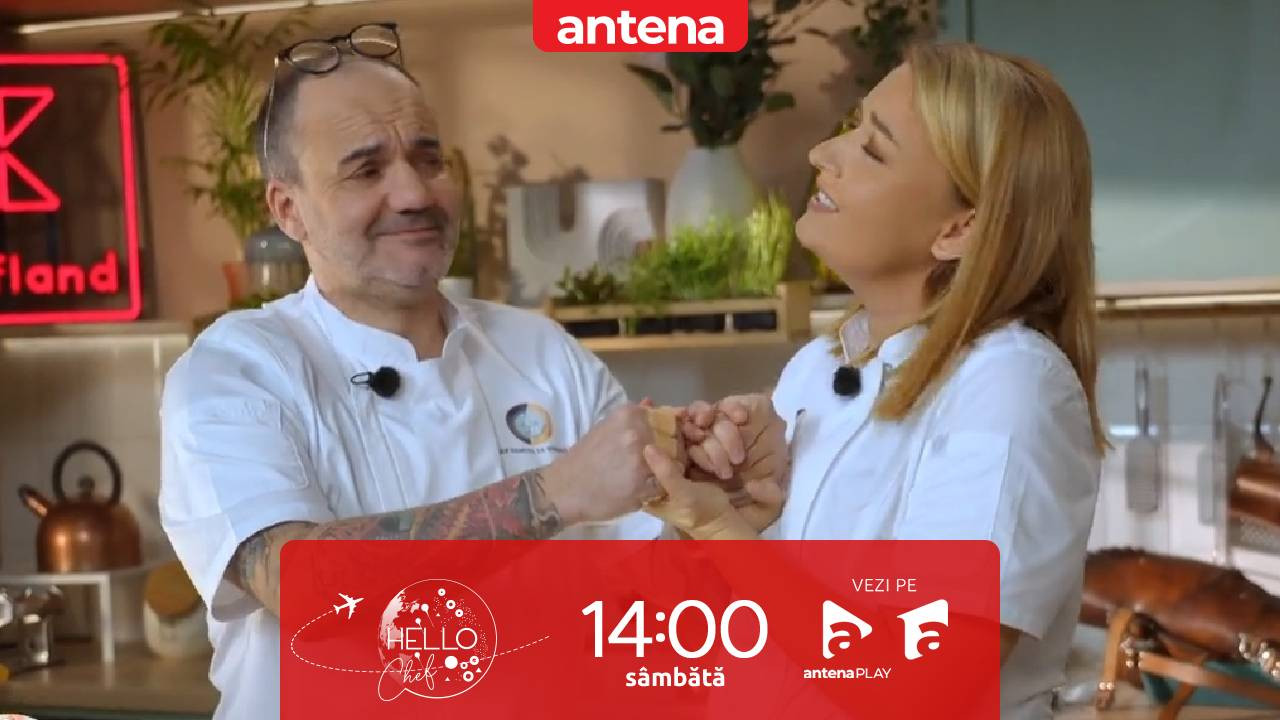 Hello Chef sezonul 9, 15 martie 2025. Chef Samuel și Roxana Blenche, o nouă provocare în bucătărie! Ce rețete au de gătit pentru Nicu Grigore și Bella Santiago