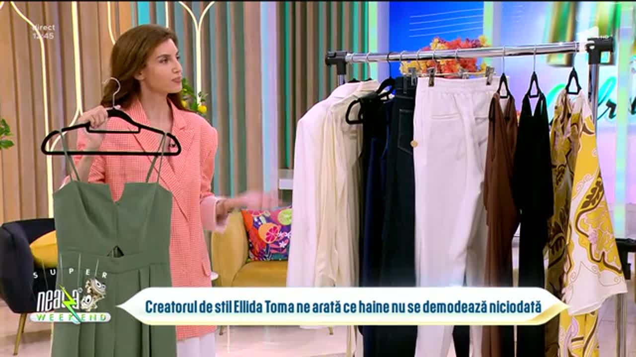 Neatza de Weekend, 1 iunie 2025. Fashion Tips by Ellida Toma: Piese vestimentare timeless